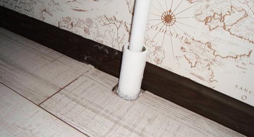 Обвод трубы декоративный. Как красиво закрыть зазоры в ламинате вокруг труб отопления