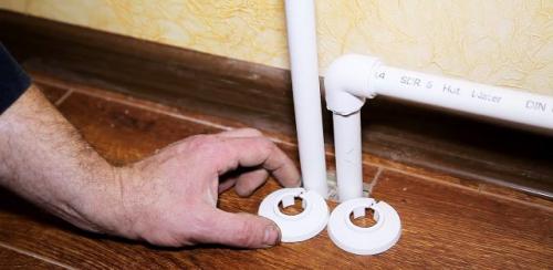 Обвод трубы декоративный. Как красиво закрыть зазоры в ламинате вокруг труб отопления