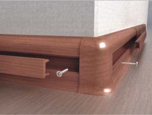 Как сделать плинтус с подсветкой. Освещение пола и плинтус с кабельным каналом
