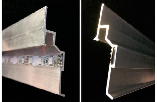Алюминиевый профиль для натяжных потолков с подсветкой. Какой выбрать профиль для парящих потолков