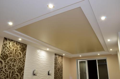 Высота натяжного потолка с точечными светильниками. Минимальная высота натяжного потолка