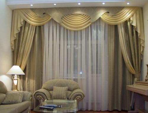 Натяжные потолки и шторы. Шторы под натяжной потолок — особенности оформления и подбора штор для интерьеров (135 фото)
