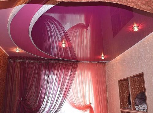 Натяжной потолок своими руками. Виды натяжных потолков и их особенности