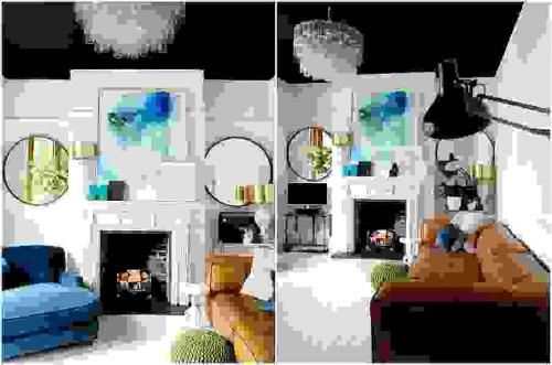 Черный потолок в интерьере. Красим потолок в черный: особенности и преимущества дизайна 31