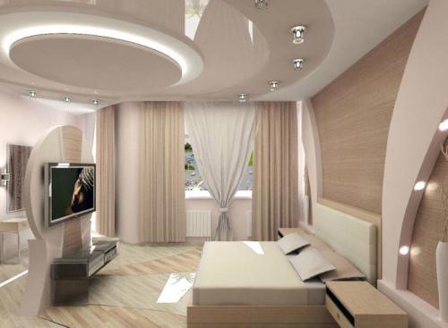 Какой цвет натяжного потолка выбрать в спальню. Красивые варианты натяжного потолка в спальне