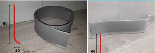 Гибкий плинтус для пола: материалы и профили