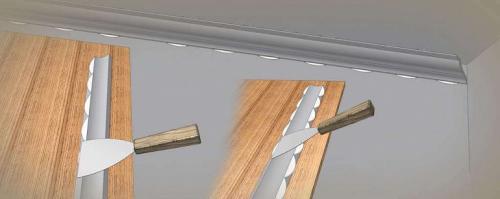 Как согнуть потолочный плинтус по окружности. Какой вид самый гибкий? 13