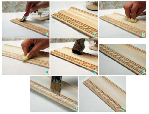 Материалы для изготовления гибких галтелей. Виды потолочных плинтусов