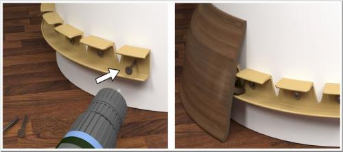 Гибкий напольный плинтус. Изделия из пластика (ПВХ)