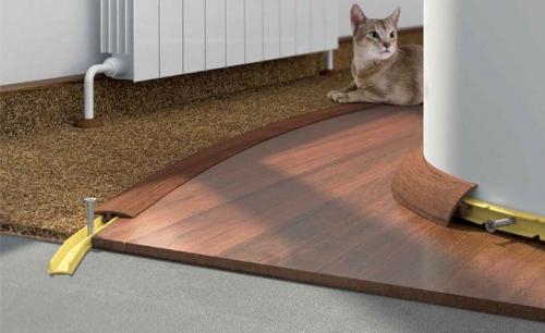 Гибкий напольный плинтус. Изделия из пластика (ПВХ)