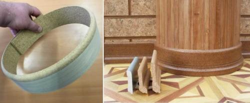 Гибкий пвх плинтус. Как оформить без специального радиального плинтуса