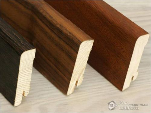 Материалы для изготовления плинтусов. №3. Деревянный плинтус: плюсы и минусы 15 Материалы для изготовления плинтусов. №3. Деревянный плинтус: плюсы и минусы 15