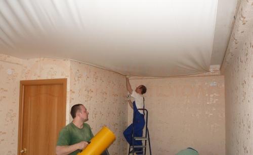 Правила установки натяжных потолков. Инструкция по монтажу натяжных потолков