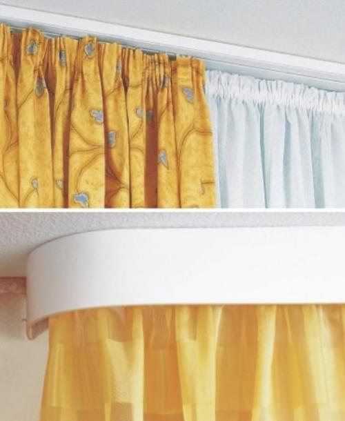 Как установить потолочный карниз трехрядный. Шинный карниз: разновидности и особенности установки