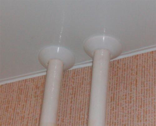 Как сделать обвод трубы на натяжном потолке. Как сделать обвод трубы для натяжных потолков самостоятельно