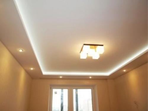 Подвесной потолок своими руками. Потолок из гипсокартона 11