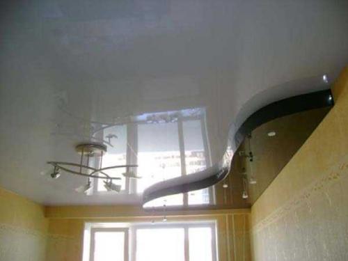 Натяжные потолки со швом 10