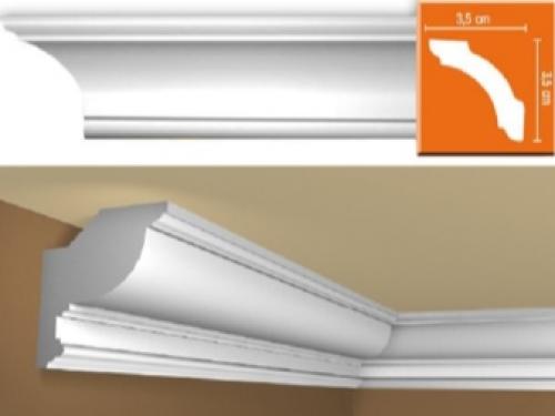 Потолочные плинтуса из полиуретана своими руками. Плинтус потолочный полиуретановый 09