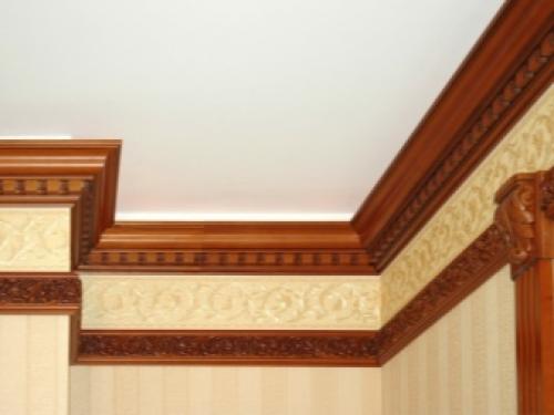 Потолочные плинтуса из полиуретана своими руками. Плинтус потолочный полиуретановый 14