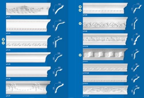 Потолочные плинтуса из полиуретана своими руками. Плинтус потолочный полиуретановый 03