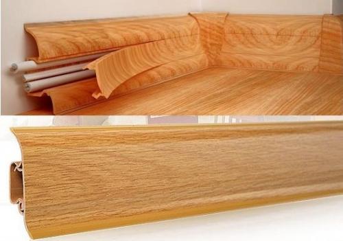 Напольный плинтус для панелей пвх. Монтирование пластикового плинтуса с кабель-каналом