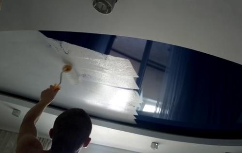 Тканевые натяжные потолки под покраску. Можно ли красить натяжные потолки?