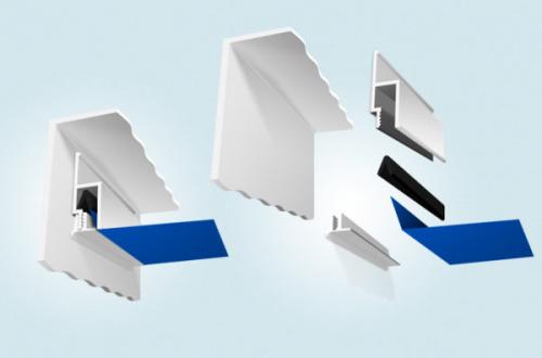 Гибкий плинтус для натяжного потолка, как крепить. Под гарпун