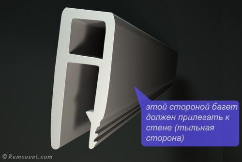 Какой стороной крепить багет для натяжных потолков. Потолочный багет для гарпунного крепления натяжного потолка 07