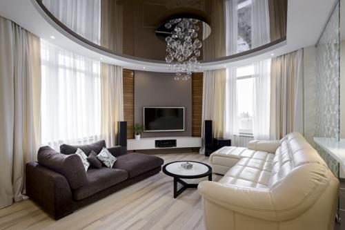 Где нельзя делать натяжные потолки