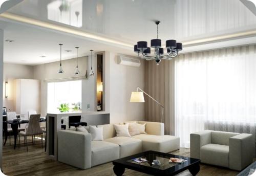 Где нельзя делать натяжные потолки