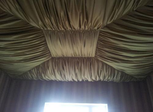 Драпировка потолка тканью. Драпировка