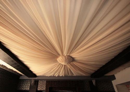 Драпировка потолка тканью. Драпировка