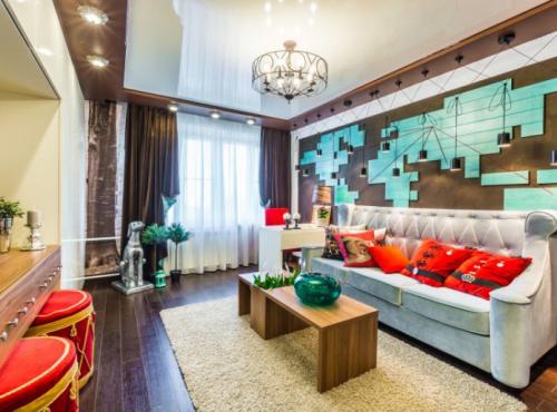 Глянцевый и матовый натяжной потолок. Особенности 18