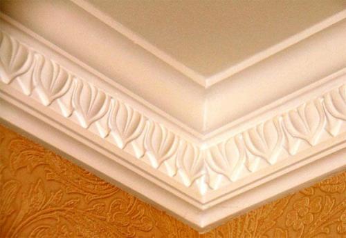 Потолочный плинтус в цвет стен. Как выбрать цвет потолочного плинтуса? 04