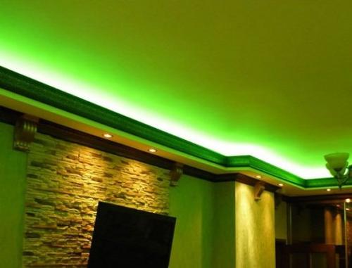 Потолочный плинтус в современном дизайне. Плинтусы