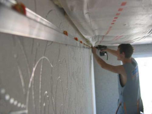 Натяжной потолок варианты монтажа. Тканевые натяжные потолки