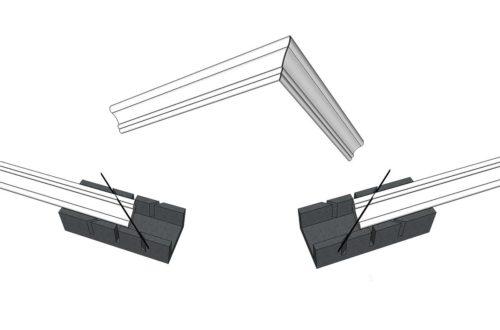 Как резать галтели для натяжных потолков. Монтаж багет в углу с использованием стусла