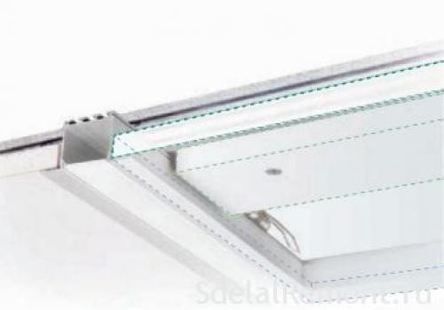 Парящий профиль для гипсокартона. Монтаж световых полос в потолок без профиля-держателя