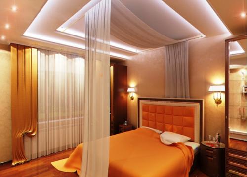 Парящий натяжной потолок профиль. Парящий потолок