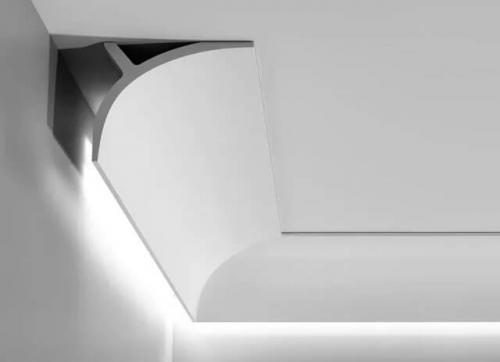 Плинтус для подсветки и светодиодной ленты. Выбор материалов для монтажа 01