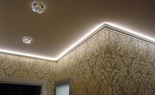 Плинтус с подсветкой своими руками. Виды светильников