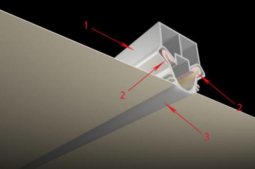 Световые линии, как основное освещение. Как устроены световые линии на натяжном потолке