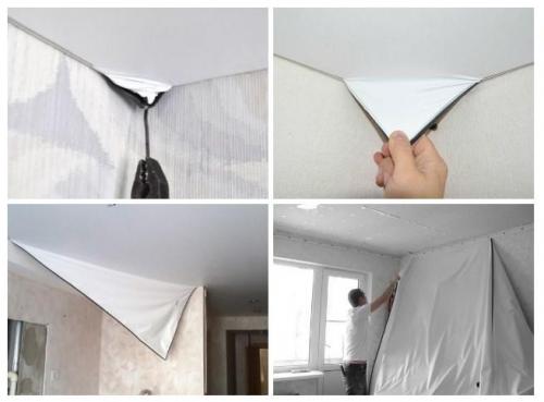 Как самостоятельно снять натяжной потолок. Как снять натяжной потолок? 03 Как самостоятельно снять натяжной потолок. Как снять натяжной потолок? 03