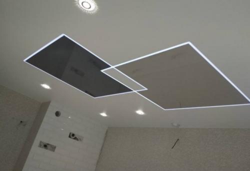 Световые линии, как основное освещение. Как устроены световые линии на натяжном потолке